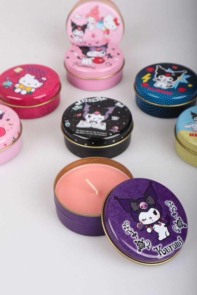 DEKOMUS İLE LİSANSLI YENİ SEZON BEST FRIENDS KUROMI,HELLO KITTY,CINNAMOROLL 2'Lİ KOKULU MUM