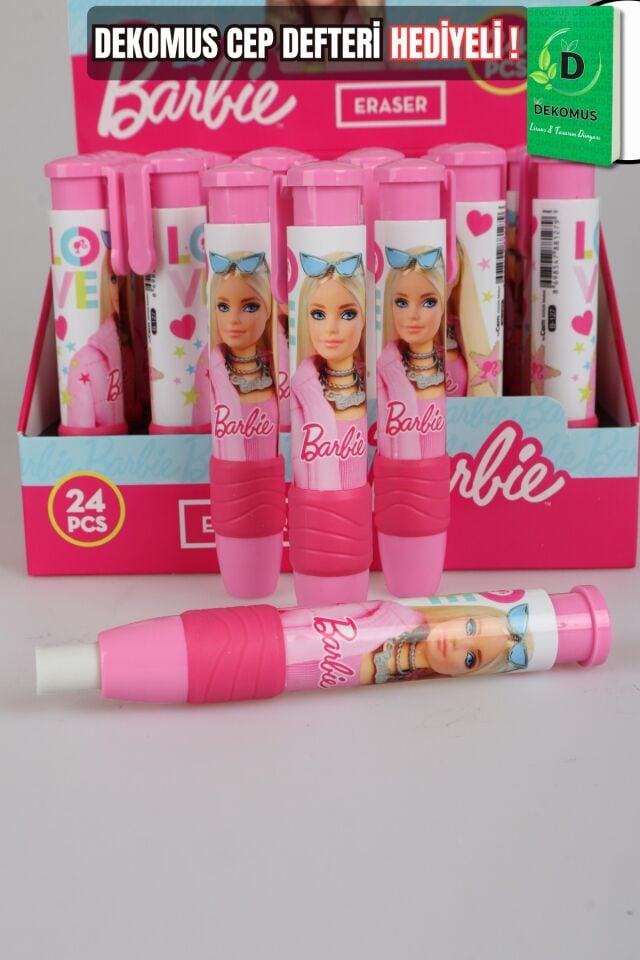 x Dekomus Lisanslı Barbie Basmalı Silgi Tek Adet
