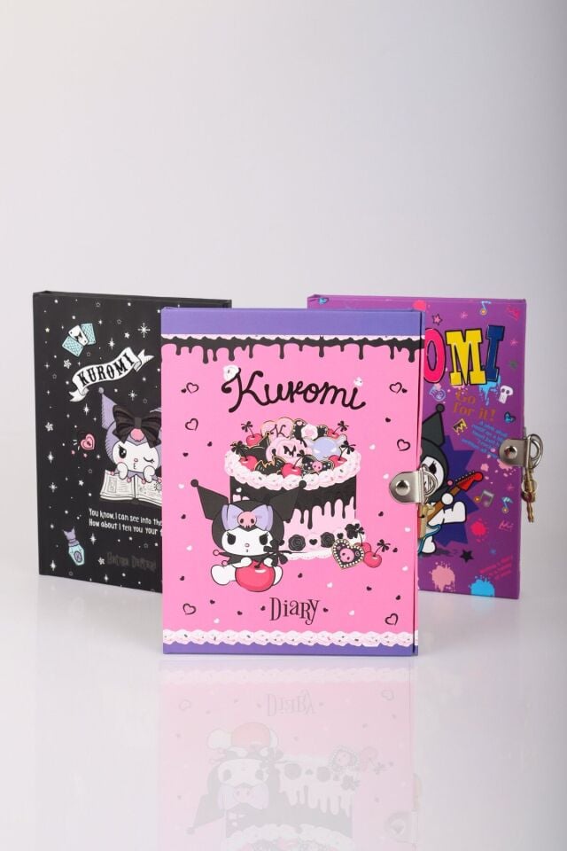 DEKOMUS İLE YENİ SEZON LİSANSLI KUROMI KİLİTLİ HATIRA DEFTERİ 96 YAPRAK