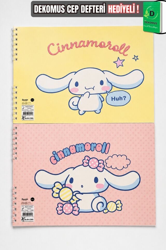 x Dekomus Lisanslı Cinnamoroll 17x25 cm 15 Yaprak Resim Defteri Tek Adet