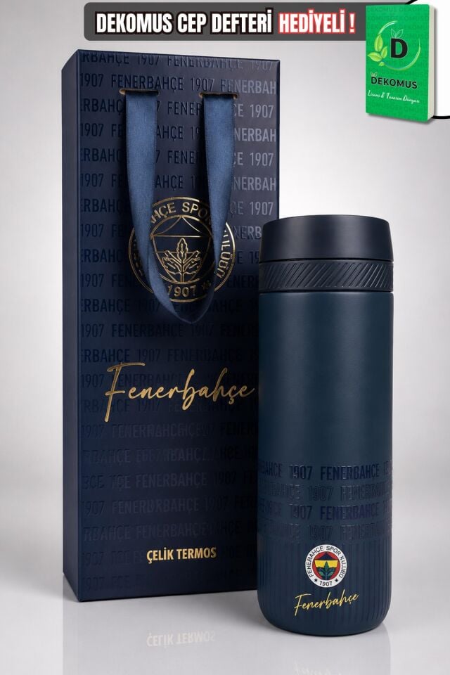 x Dekomus Lisanslı Fenerbahçe Özel Çanta Kutulu 550 Ml Çelik Termos