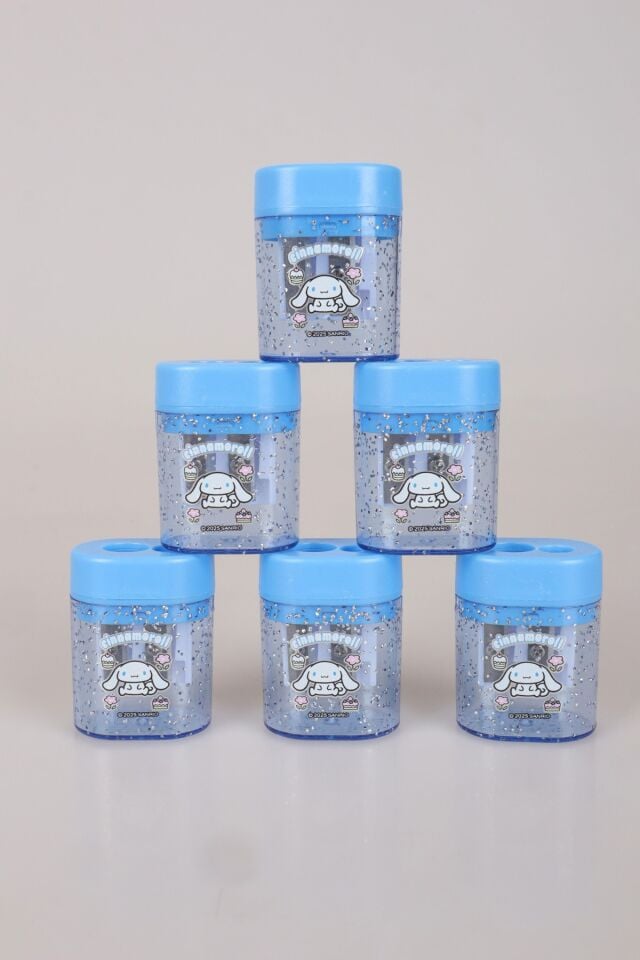 DEKOMUS İLE YENİ SEZON LİSANSLI CINNAMOROLL '' 2 ADET '' ÇİFT BIÇAKLI OVAL KALEMTRAŞ