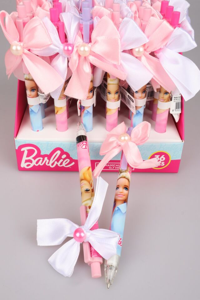 DEKOMUS İLE LİSANSLI BARBIE TEKLİ FİYONKLU VERSATİL UÇLU KALEM 0.7 MM
