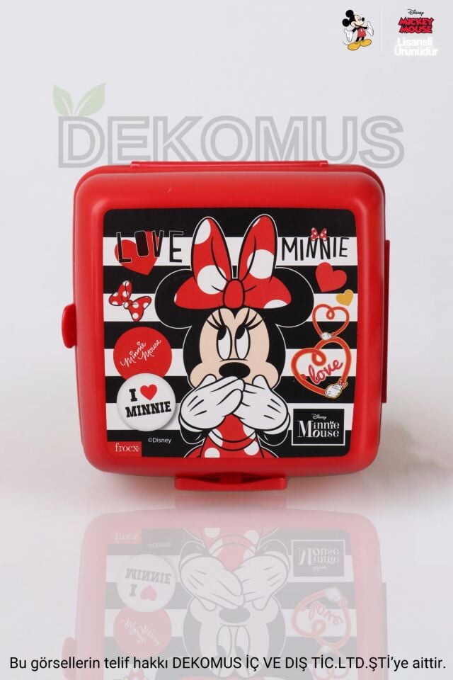 DEKOMUS İLE YENİ SEZON LİSANSLI MINNIE MOUSE 2 KATLI BESLENME KUTUSU / LUNCH BOX