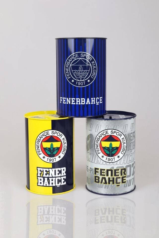 ''DEKOMUS CEP DEFTERİ HEDİYELİ'' YENİ SEZON LİSANSLI TEKLİ BÜYÜK BOY FENERBAHÇE METAL KUMBARA
