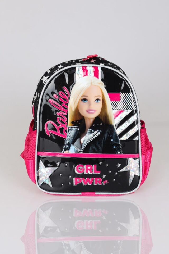 DEKOMUS İLE TEK BÖLMELİ KÜÇÜK BOY 32 CM BARBIE GIRL POWER  KOLEKSİYONU ANAOKUL ÇANTASI