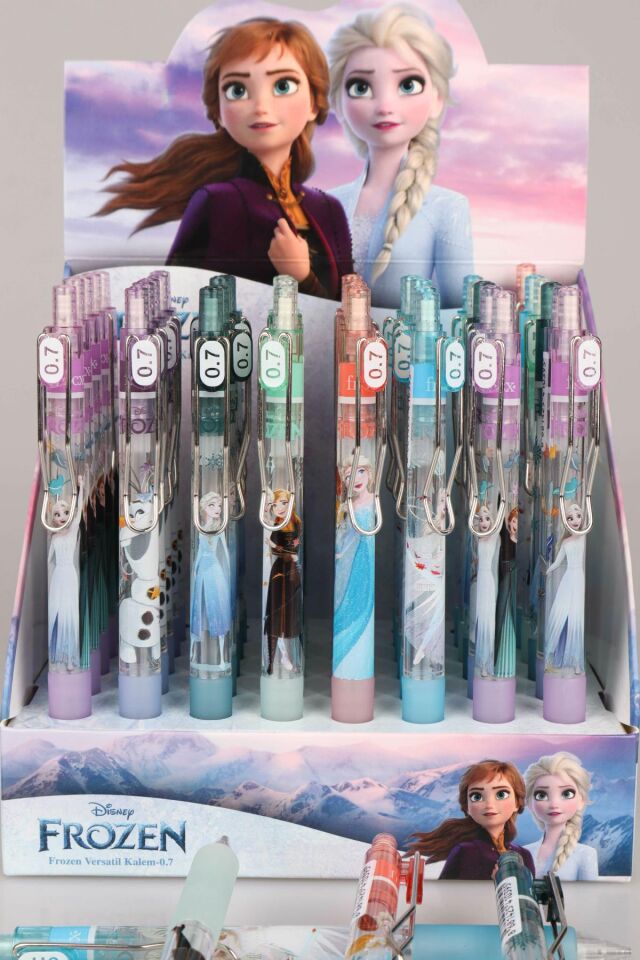 DEKOMUS İLE LİSANSLI ELSA FROZEN VERSATİL UÇLU KALEM 0.7 MM