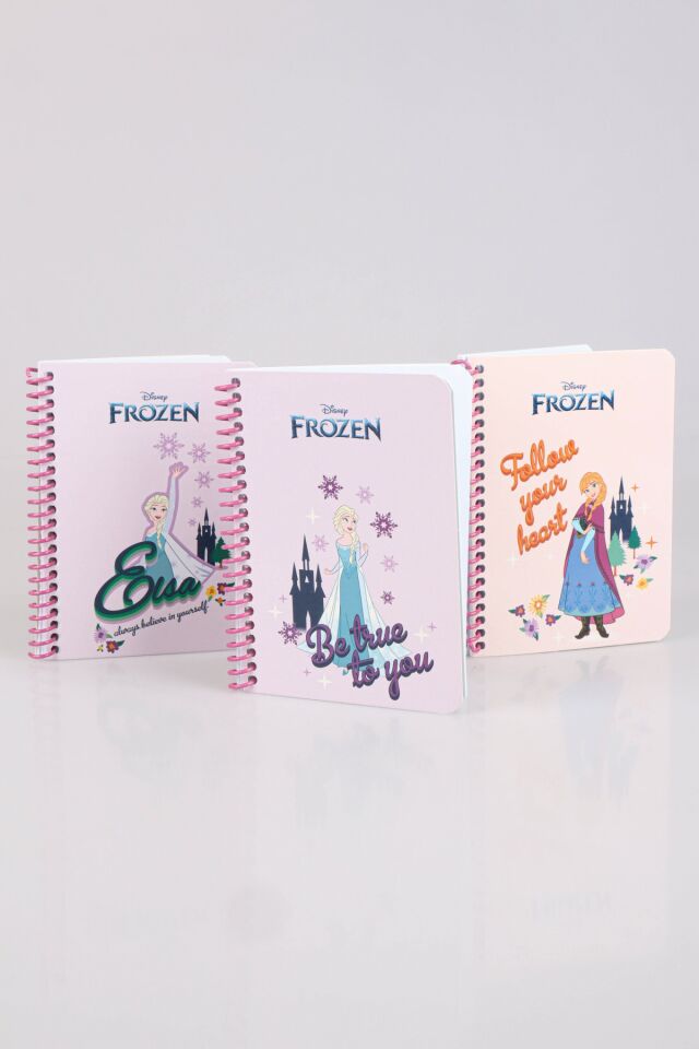 DEKOMUS İLE LİSANSLI ELSA FROZEN ''TEKLİ'' SPIRALLI A6 80 YAPRAK BLOKNOT