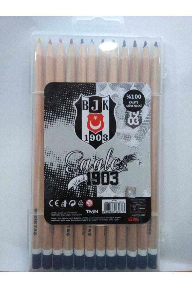 Beşiktaş Lisanslı 12'li Kuru Boya