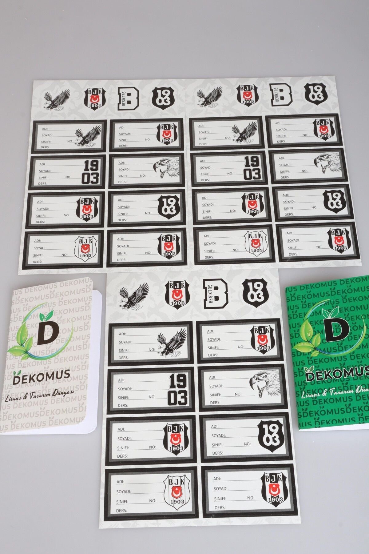 LİSANSLI BEŞİKTAŞ 24'LÜ OKUL ETİKETİ 2'LİSİ