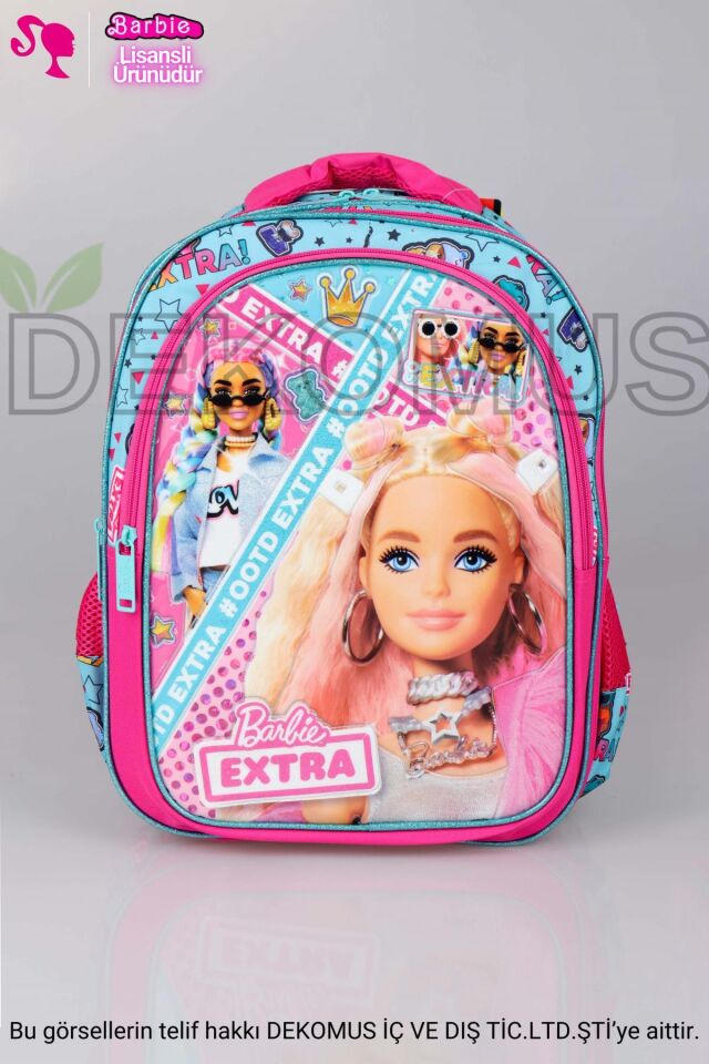 LİSANSLI BARBIE 3 BÖLMELİ OKUL ÇANTASI TRIO SHINE BRIGHT