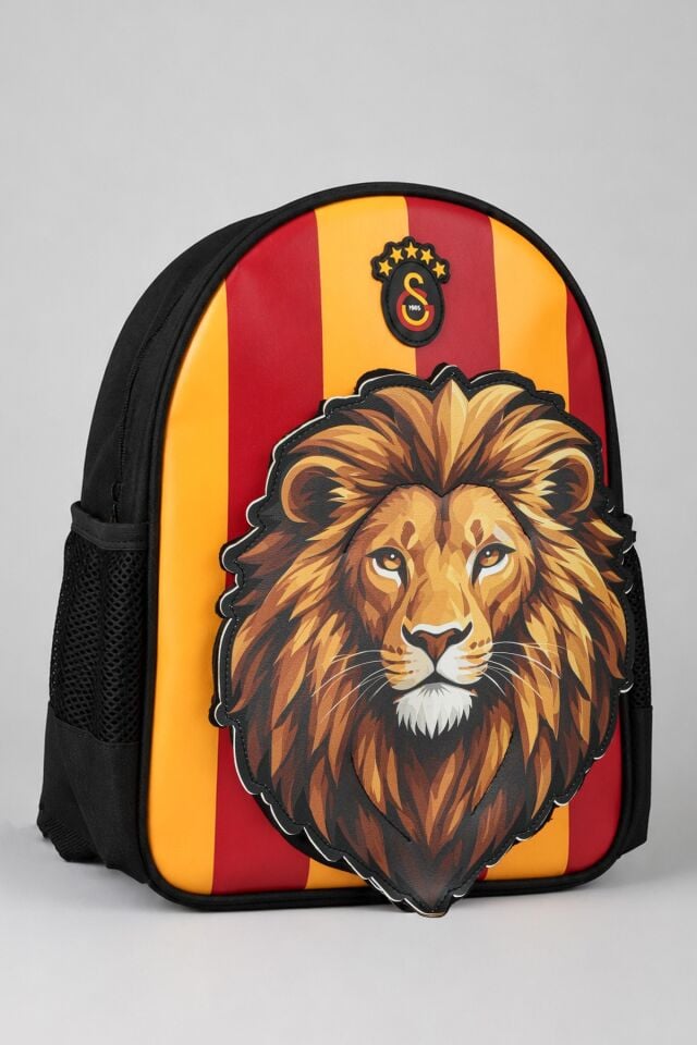 x Dekomus Lisanslı Galatasaray 3D Özel Tasarım Leon Baskılı Küçük Boy Anaokul Çantası