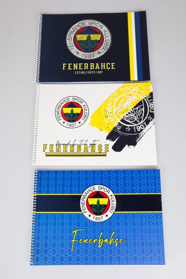 LİSANSLI FENERBAHÇE TEKLİ RESİM DEFTERİ 17*24 CM 15 YAPRAK ''DEKOMUS CEP DEFTERİ HEDİYELİ''