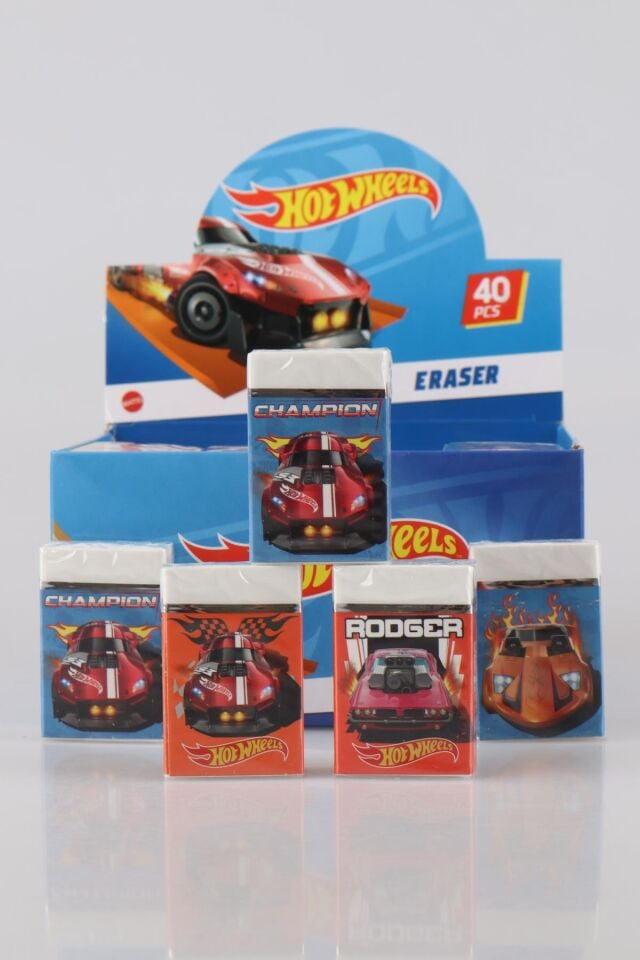 2024 YENİ SEZON LİSANSLI HOT WHEELS TEKLİ SİLGİ