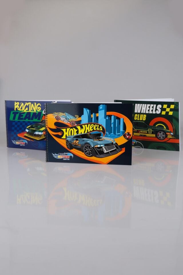 YENİ SEZON LİSANSLI HOT WHEELS RESİM DEFTERİ 17x24 CM 15 YAPRAK