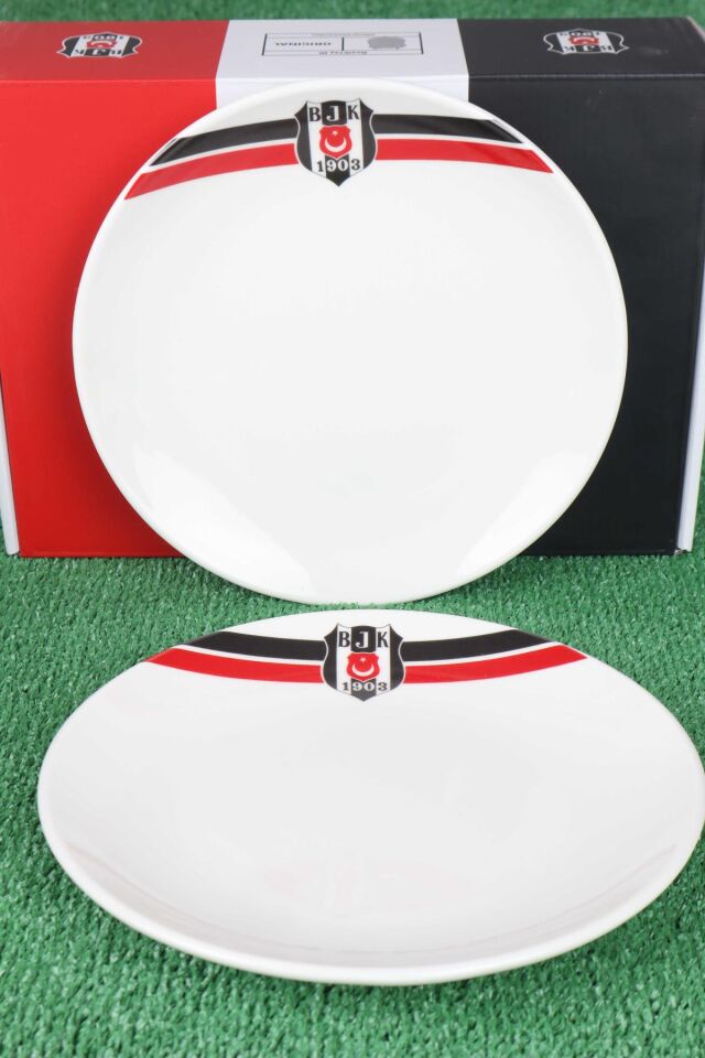 LİSANSLI BEŞİKTAŞ 6 KİŞİLİK PASTA TABAĞI SETİ