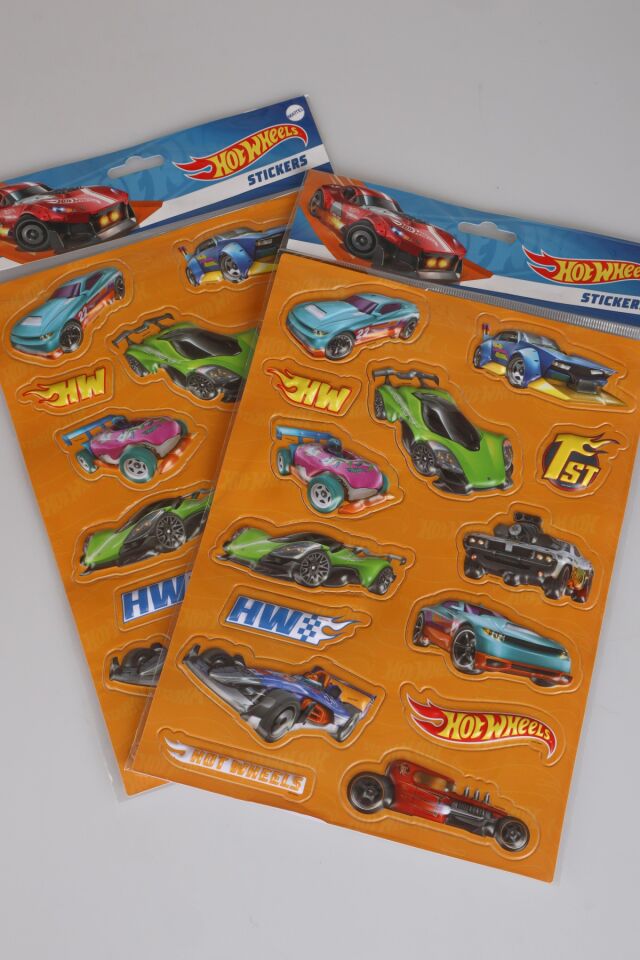 DEKOMUS İLE LİSANSLI HOT WHEELS ''TEK ADET'' 3D STICKER SET