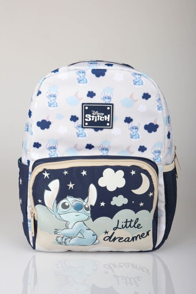 x Dekomus Lisanslı Stitch Little Dreamer Collection Tek Bölmeli Küçük Boy Anaokul Çantası