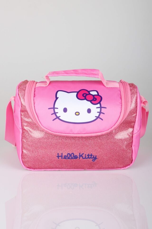 x Dekomus Lisanslı Hello Kitty Glitter Bow Collection Termoslu Beslenme Çantası
