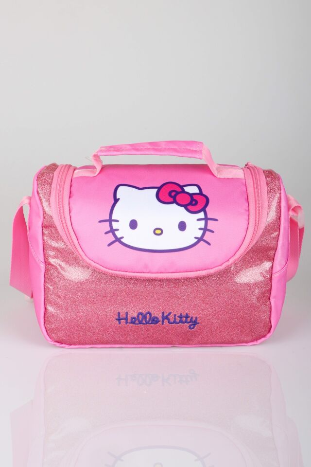 x Dekomus Lisanslı Hello Kitty Glitter Bow Collection Termoslu Beslenme Çantası