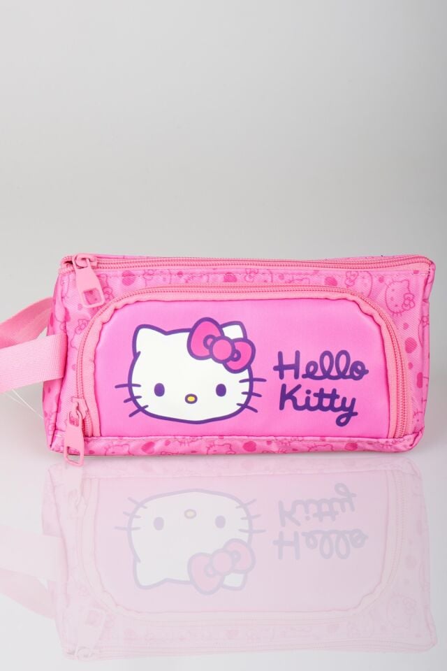x Dekomus Lisanslı Hello Kitty Glitter Bow Collection Kalem Çantası