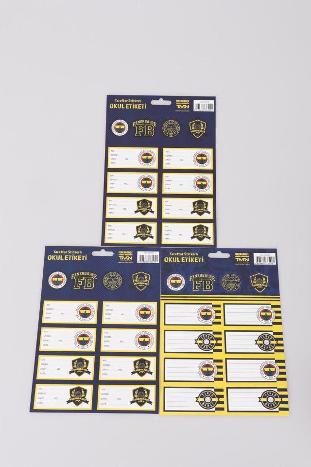 LİSANSLI FENERBAHÇE 24'LÜ OKUL ETİKETİ