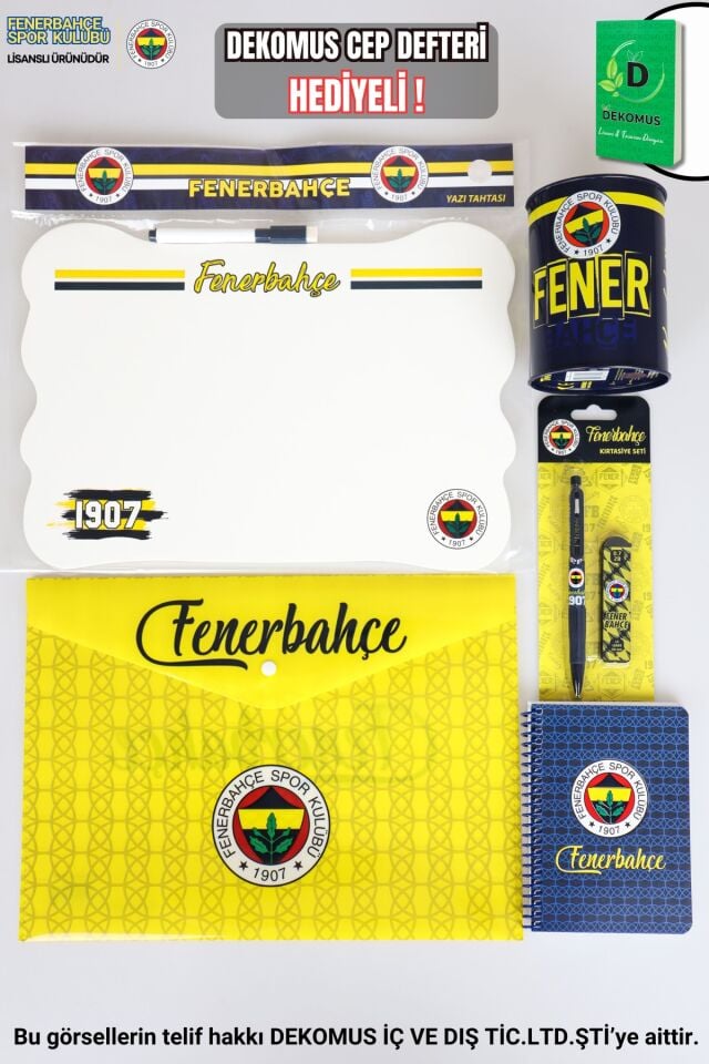 ''DEKOMUS CEP DEFTERİ HEDİYELİ'' YENİ SEZON LİSANSLI FENERBAHÇE ÇITÇIT DOSYA,BLOKNOT,YAZI TAHTASI