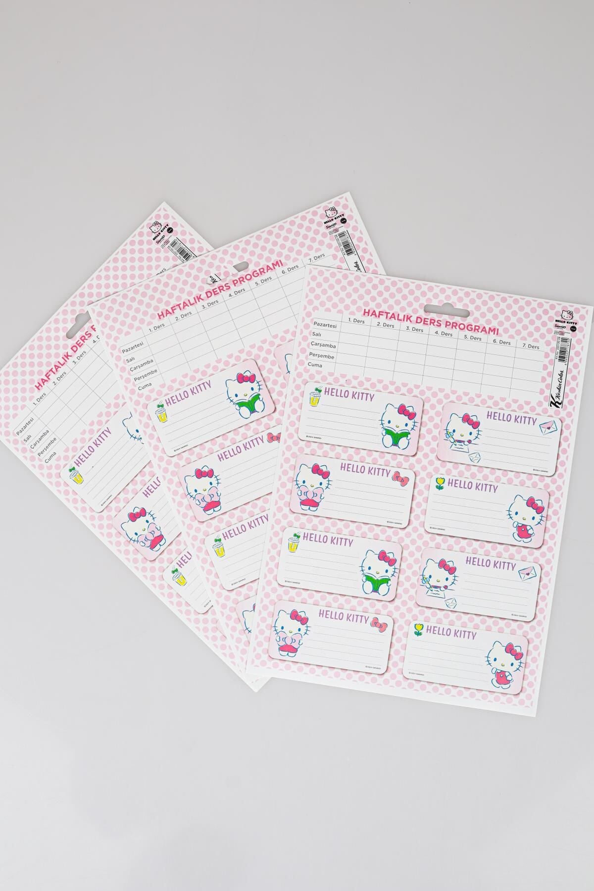 DEKOMUS İLE YENİ SEZON LİSANSLI HELLO KITTY 24'LÜ OKUL ETİKETİ