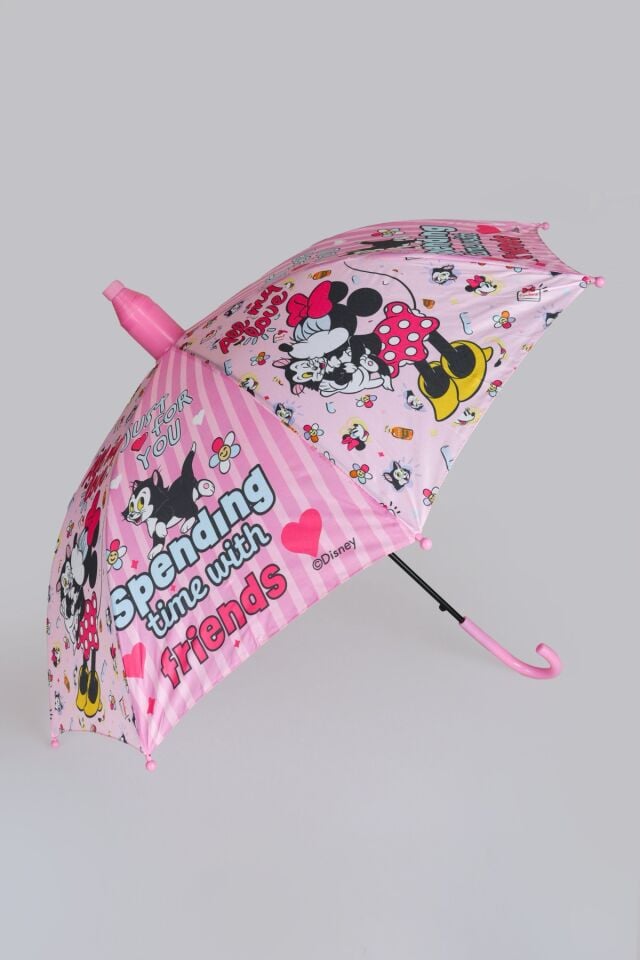 DEKOMUS CEP DEFTERİ VE YENİ SEZON LİSANSLI MINNIE MOUSE KILIFLI ŞEMSİYE ICONIC FOREVER