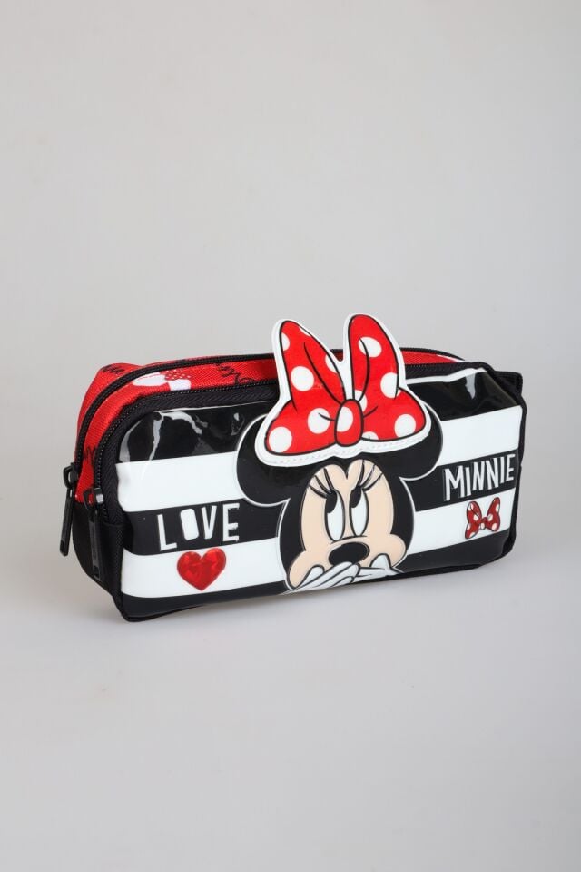 DEKOMUS CEP DEFTERİ İLE YENİ SEZON LİSANSLI MINNIE MOUSE KALEM ÇANTASI DUE ICONIC FOREVER