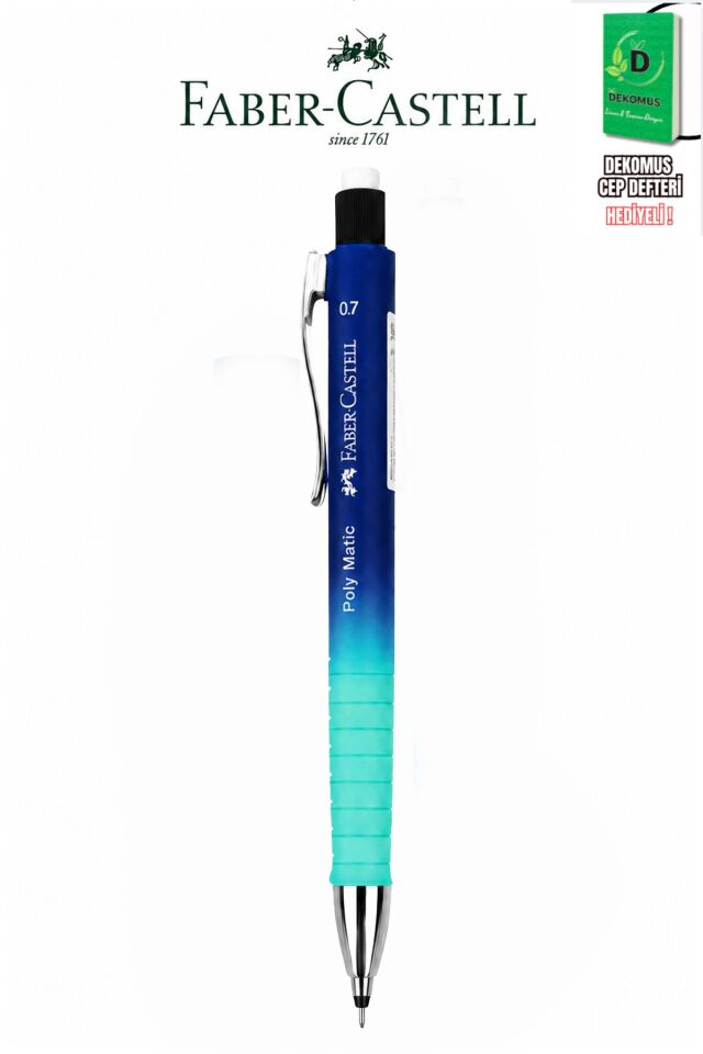x Dekomus , Orjinal Faber-Castell Poly Matic Flow Versatil Uçlu Kalem 0.7 MM