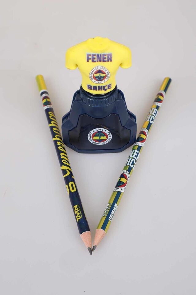LİSANSLI FENERBAHÇE 2'Lİ KURŞUN KALEM VE OTOMATİK KALEMTRAŞ SETİ