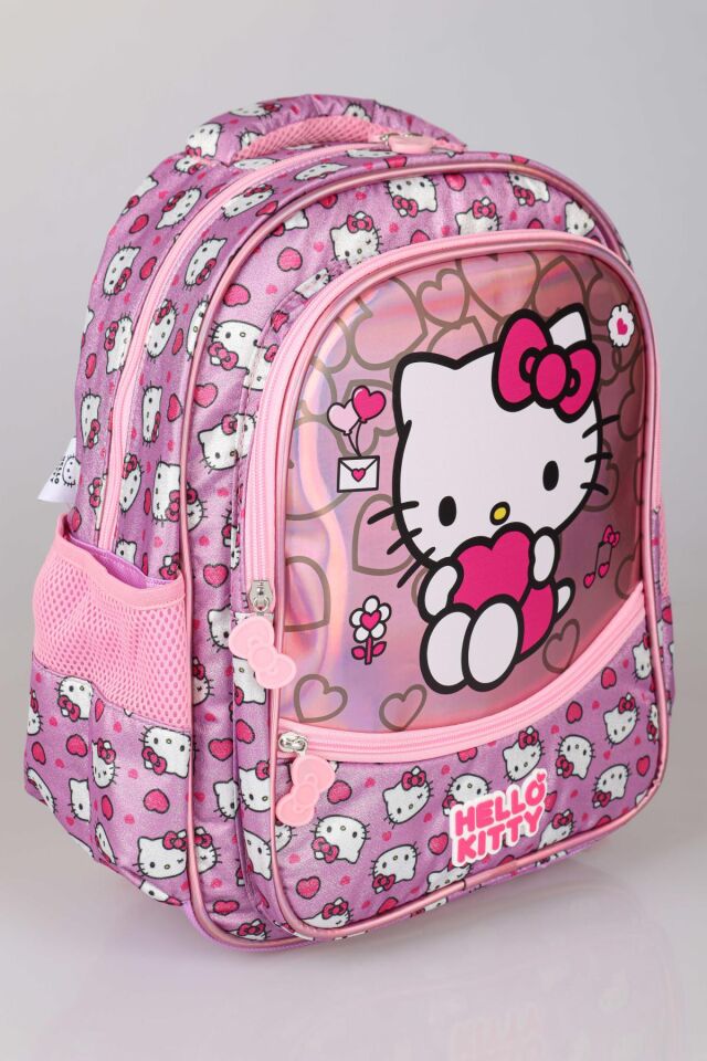 YENİ SEZON LİSANSLI HELLO KITTY'NIN PIRILTILI DÜNYASI ÖZEL KOLEKSİYON OKUL ÇANTASI
