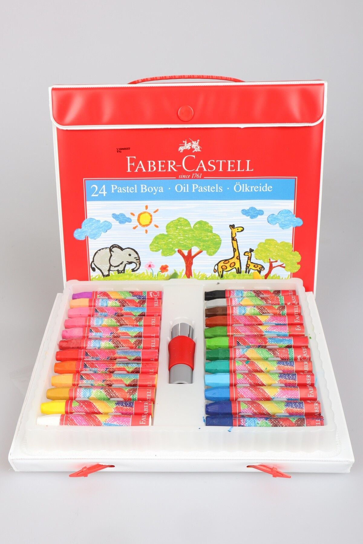 Orjinal Faber-Castell Çantalı 24 Renk Pastel Boya