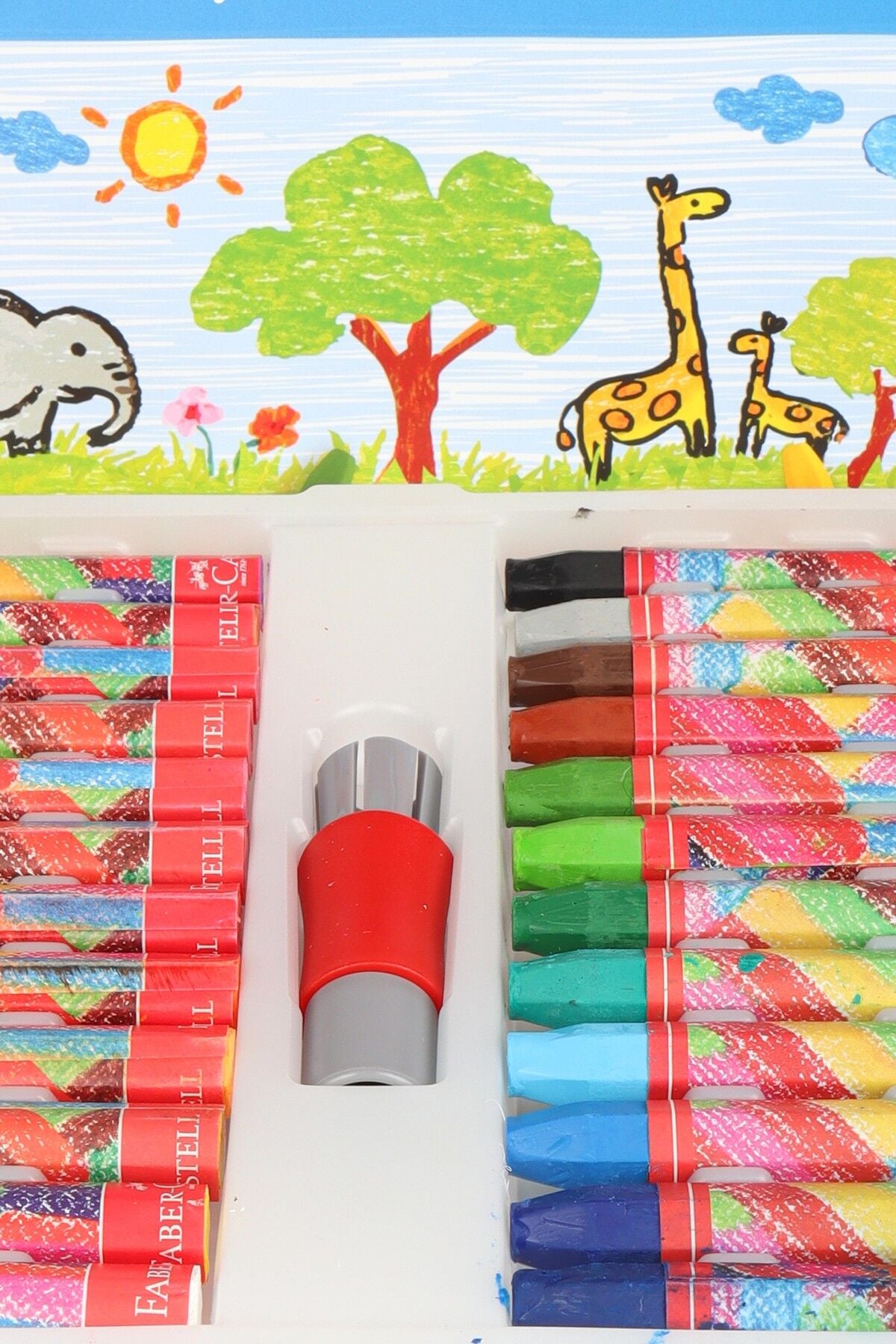 Orjinal Faber-Castell Çantalı 24 Renk Pastel Boya