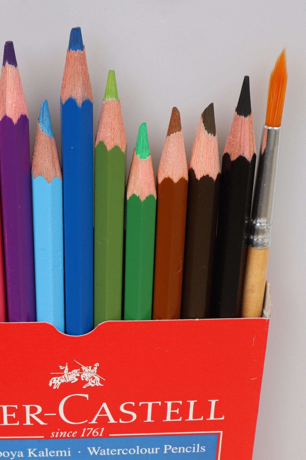 Orjinal Faber-Castell Aquarel 12 Renk Sulu Boya ve Fırça Seti Dekomus Cep Defteri Hediyeli