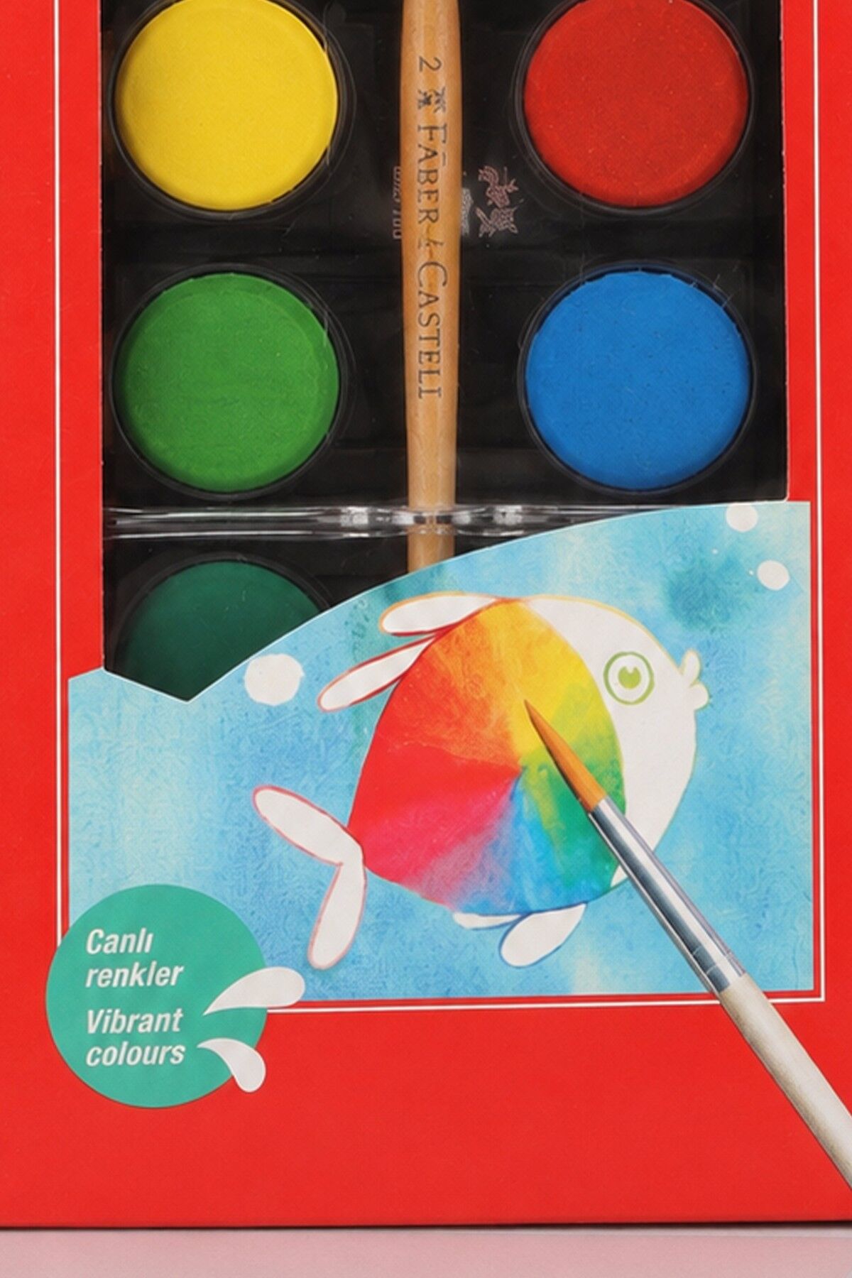 x Dekomus , Orjinal Faber-Castell 12 Renk Sulu Boya