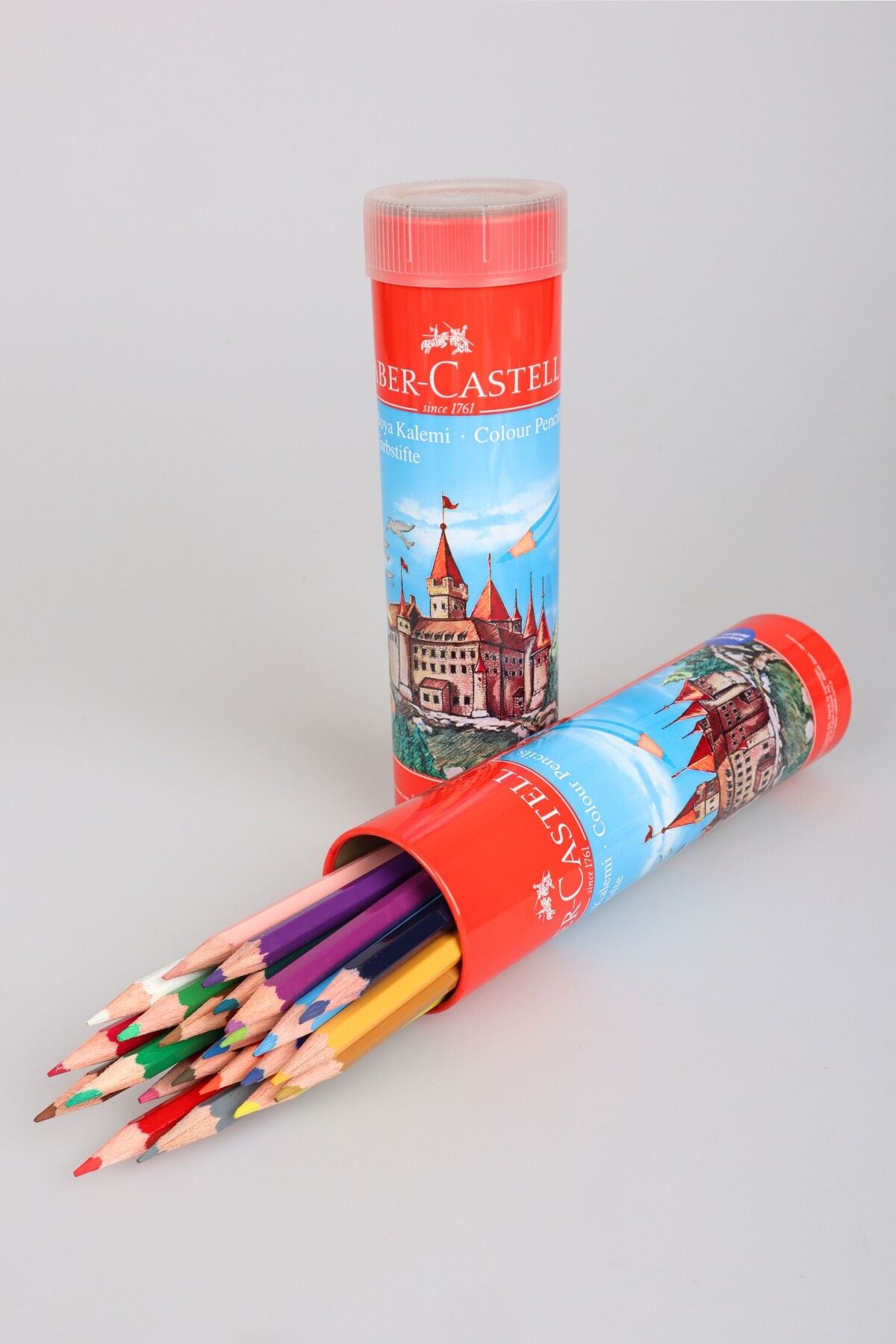 Orjinal Faber-Castell 24 Renk Özel Kutulu Kuru Boya