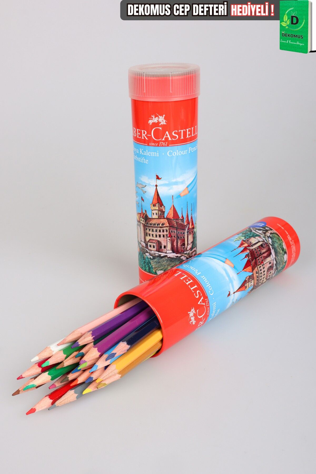 Orjinal Faber-Castell 24 Renk Özel Kutulu Kuru Boya