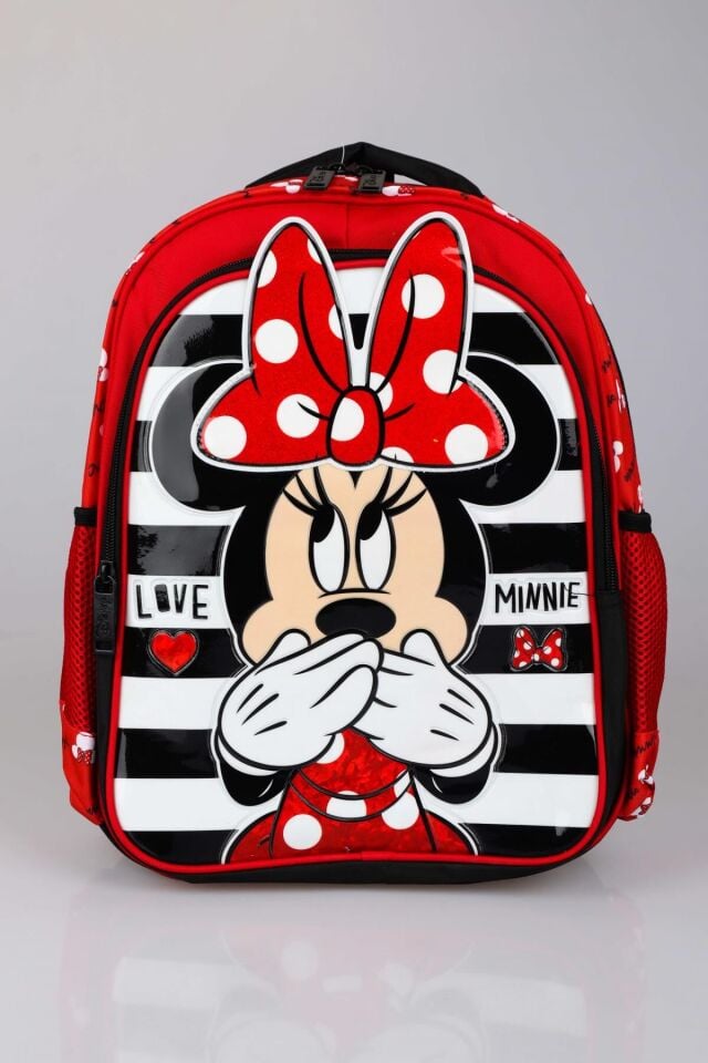 DEKOMUS İLE LİSANSLI MINNIE MOUSE OKUL ÇANTASI DUE ICONIC