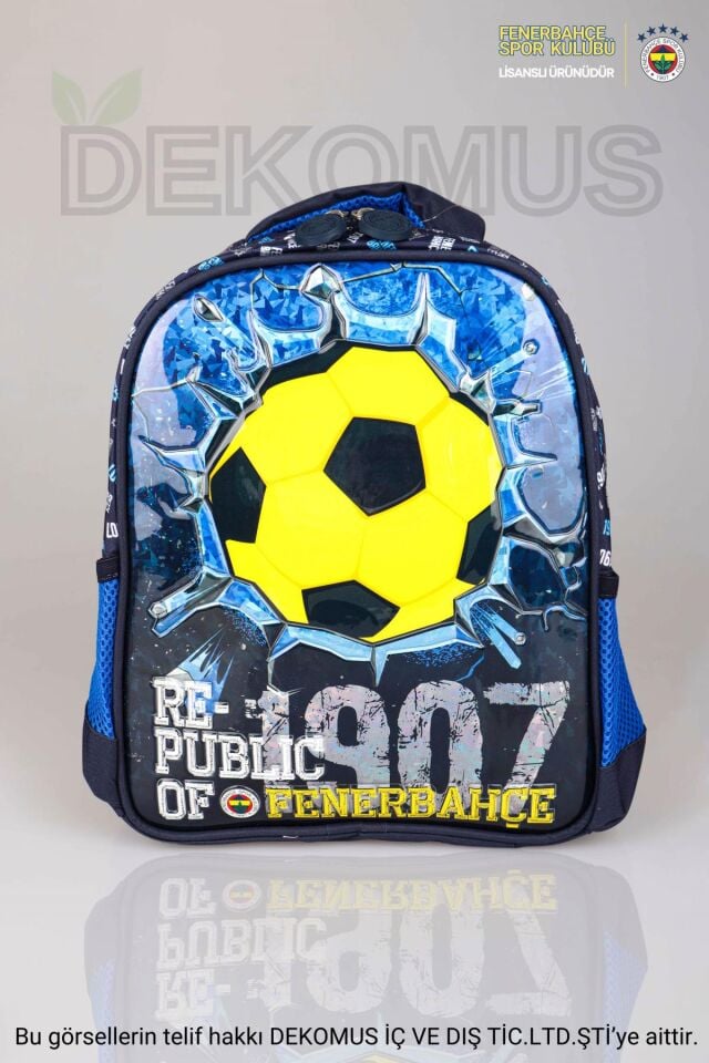 LİSANSLI FENERBAHÇE TEK BÖLMELİ KÜÇÜK BOY 32 CM  ANAOKUL ÇANTASI BRICK BALL 1907