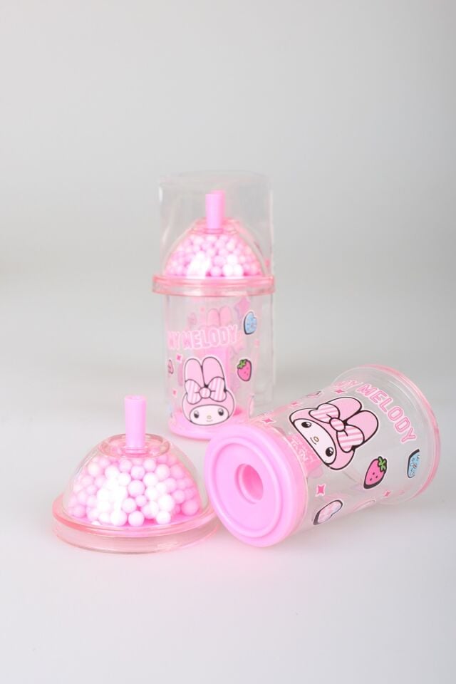 x Dekomus Lisanslı My Melody Tek Bıçaklı My Mug Boncuklu Kalemtraş Tek Adet