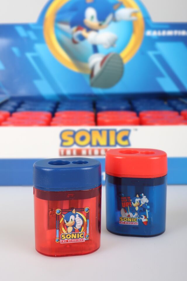 x Dekomus Lisanslı Sonic 2 Adet Çift Bıçaklı Kalemtraş