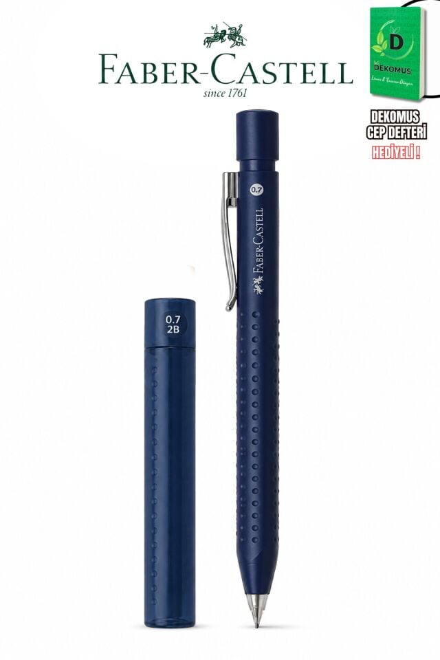 Orjinal Faber-Castell Grip Versail Uçlu Kalem 0.7 MM ve 120'li Uç Seti Navy