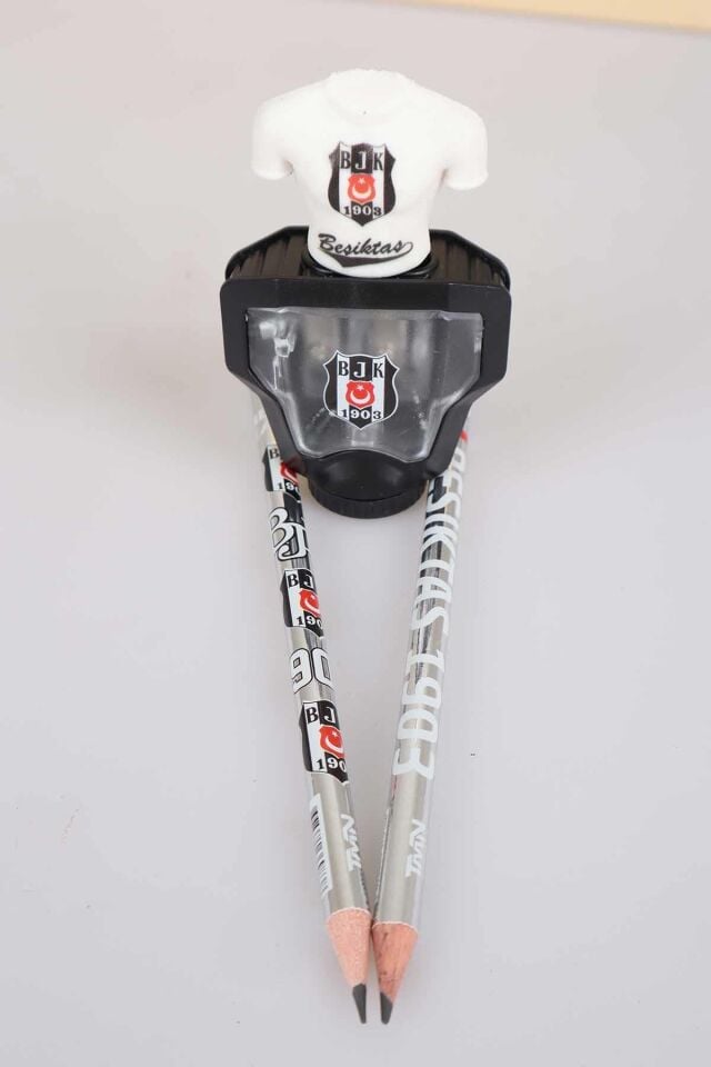 LİSANSLI BEŞİKTAŞ 2'Lİ KURŞUN KALEM VE OTOMATİK KALEMTRAŞ SETİ