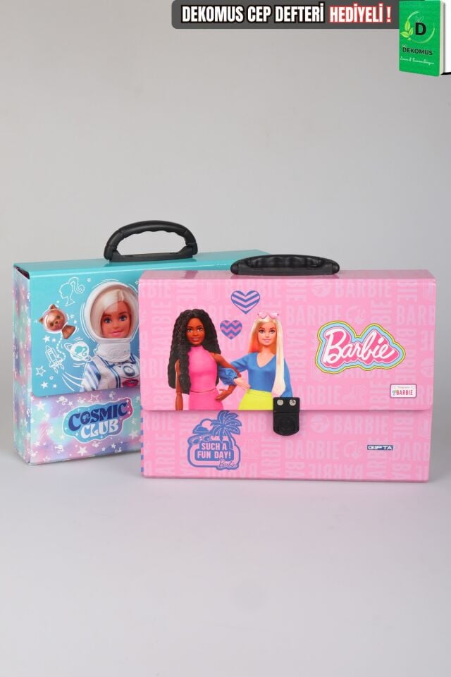 Lisanslı Barbie Saplı Çanta Tekli Dekomus Cep Defteri Hediyeli