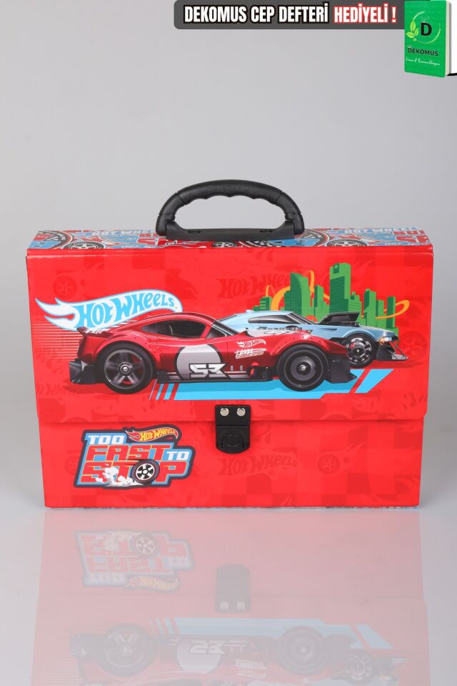 Lisanslı Hot Wheels Saplı Çanta Tekli Dekomus Cep Defteri Hediyeli