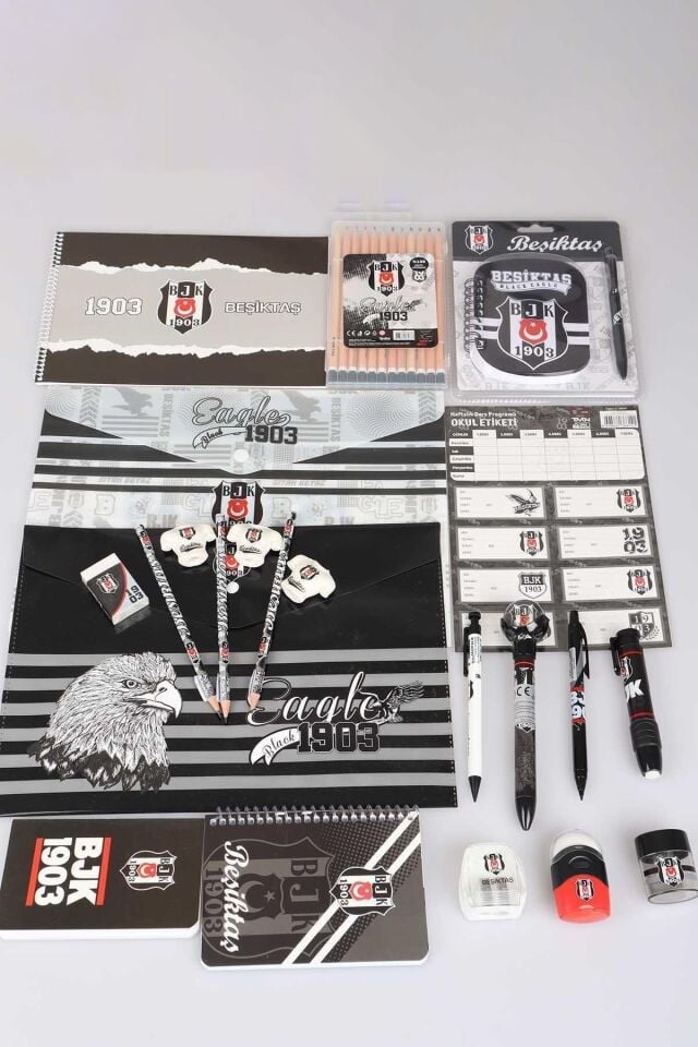 LİSANSLI BEŞİKTAŞ 36 PARÇA PREMIUM KIRTASİYE SETİ