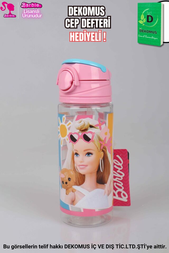 ''DEKOMUS CEP DEFTERİ HEDİYELİ'' LİSANSLI BARBIE MATARA