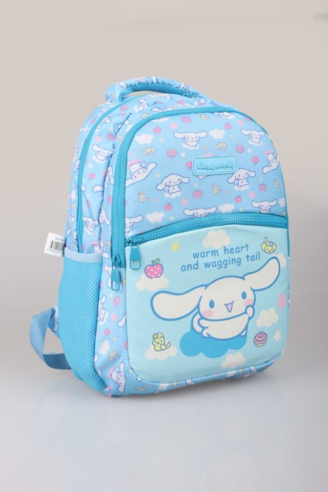 ''DEKOMUS ISLAK MENDİL HEDİYELİ'' YENİ SEZON LİSANSLI CINNAMOROL ''SKYROLL KOLEKSİYONU'' İLKOKUL ÇANTASI